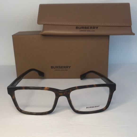 New Auth - BURBERRY Demo Rectangular Men's Eyeglasses BE2320 3864 55 - Picture 5 of 15
